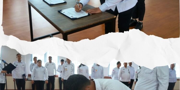 Foto: Panandatangan Ikrar Anti Narkoba Seluruh Jajaran Staf Lapas I Medan