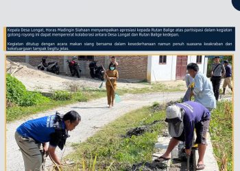 Gotong Royong Rutan Balige dan Desa Longat: Membangun Solidaritas dan Harmoni